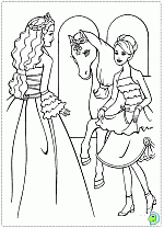 Barbie and the magic of Pegasus coloring pages - DinoKids.org