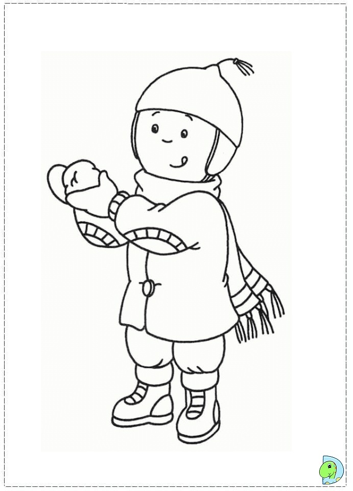 Caillou coloring page- DinoKids.org
