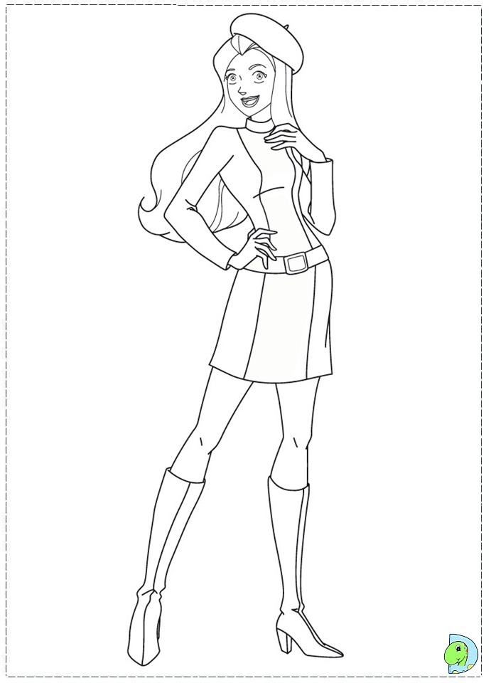 Totally Spies Coloring page- DinoKids.org