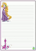 Rapunzel-Tangled Writing Paper
