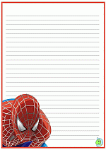 Spiderman Writing Paper