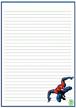Spiderman-Writing_Paper-22