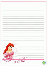 Little Mermaid Writing Paper