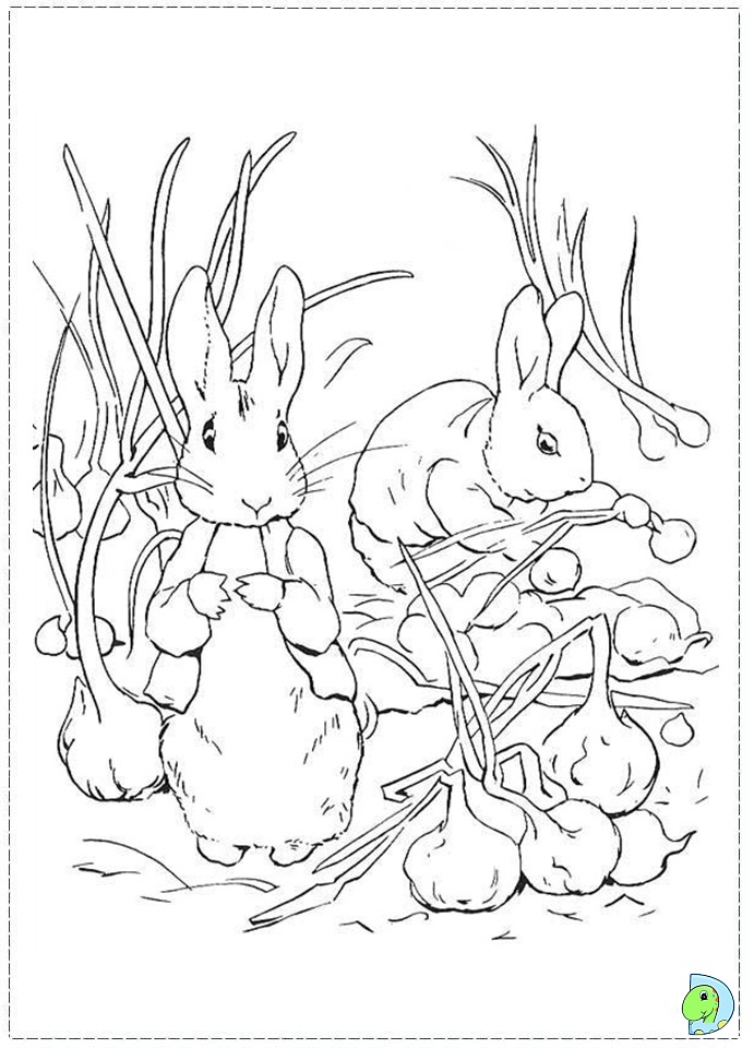 Peter Rabbit Coloring Page DinoKids
