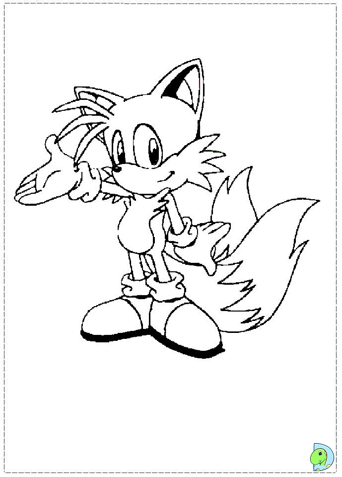 Sonic Coloring Page- Dinokids.org