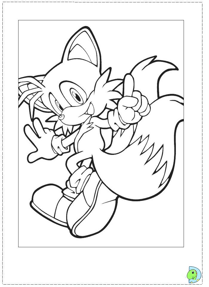 Sonic Coloring page- DinoKids.org
