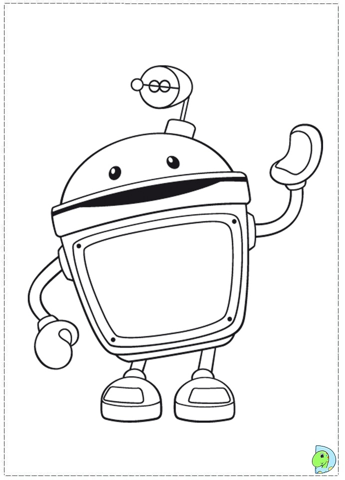 Team Umizoomi Bot Coloring Pages 2