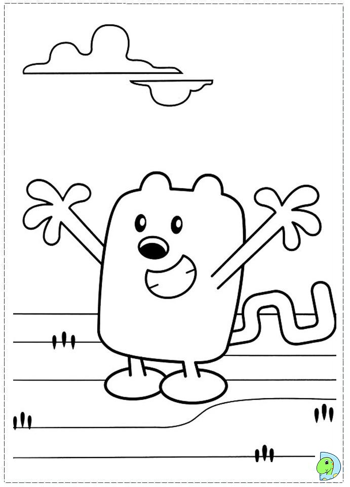 Wow Wow Wubbzy Coloring page- DinoKids.org