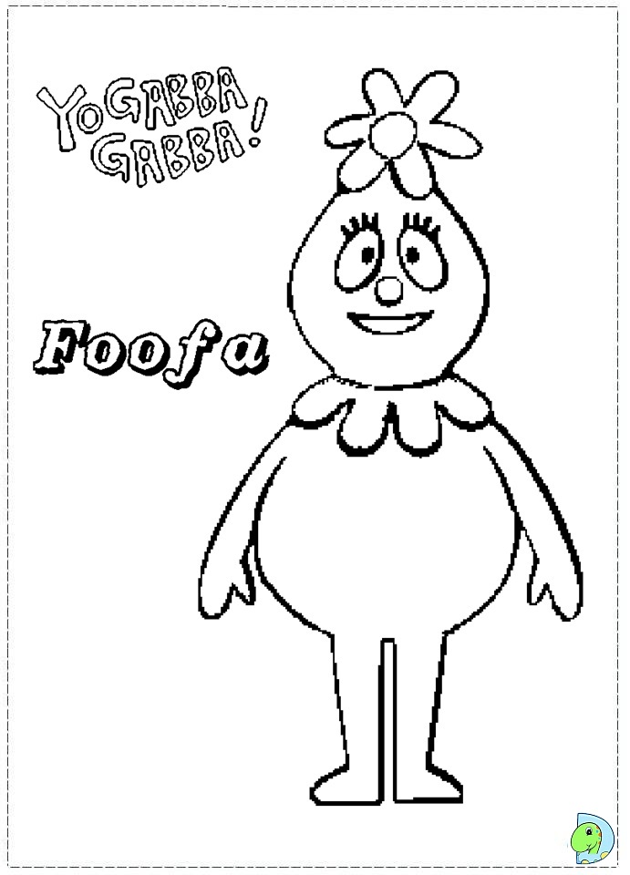 Yo Gabba Gabba Characters Coloring Pages Coloring Pages