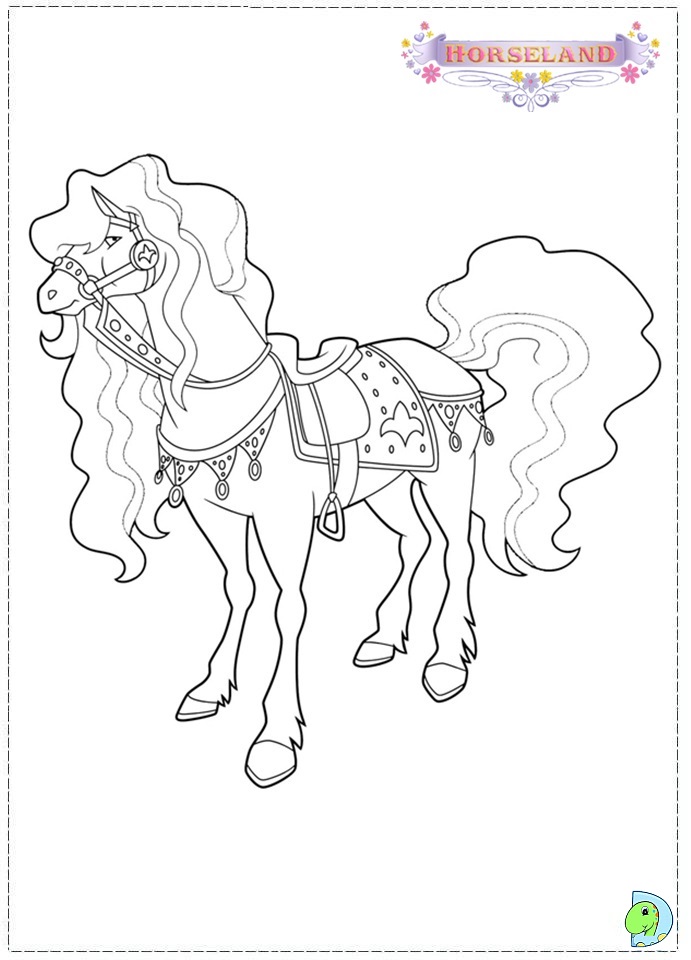 Download Horseland Coloring page- DinoKids.org