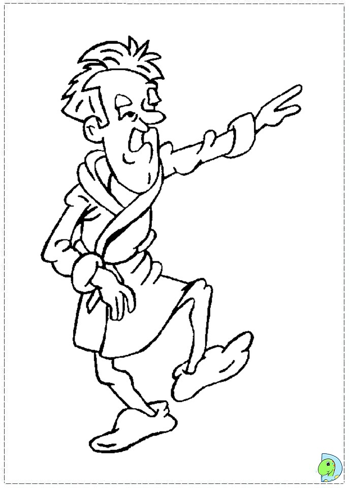 Laurel and Hardy Coloring page- DinoKids.org