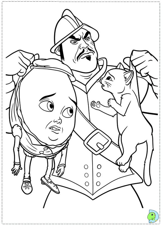 Download Puss in Boots Coloring page- DinoKids.org