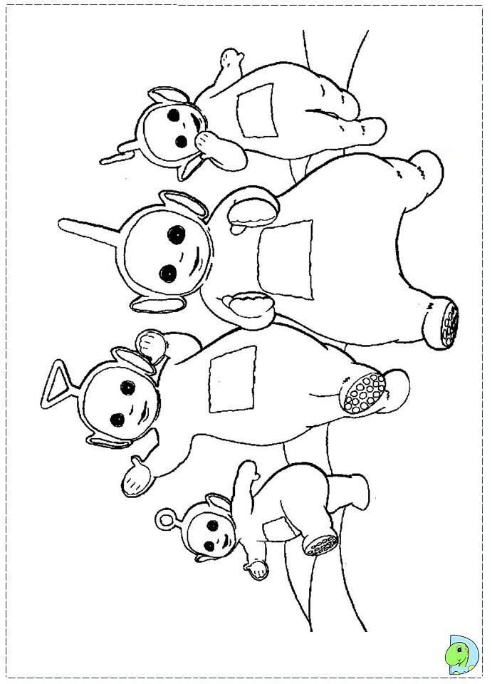 Teletubbies Coloring page- DinoKids.org