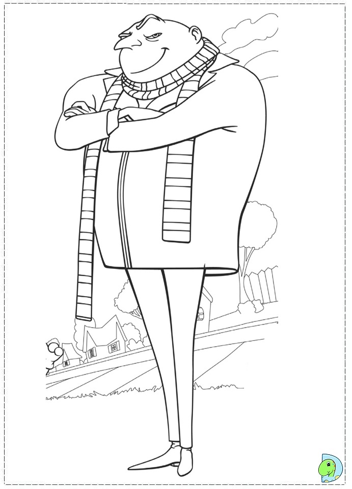Despicable Me 2 Coloring page- DinoKids.org