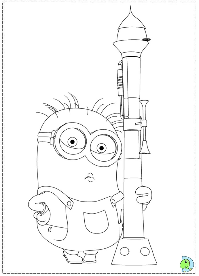 Minions Coloring page- DinoKids.org