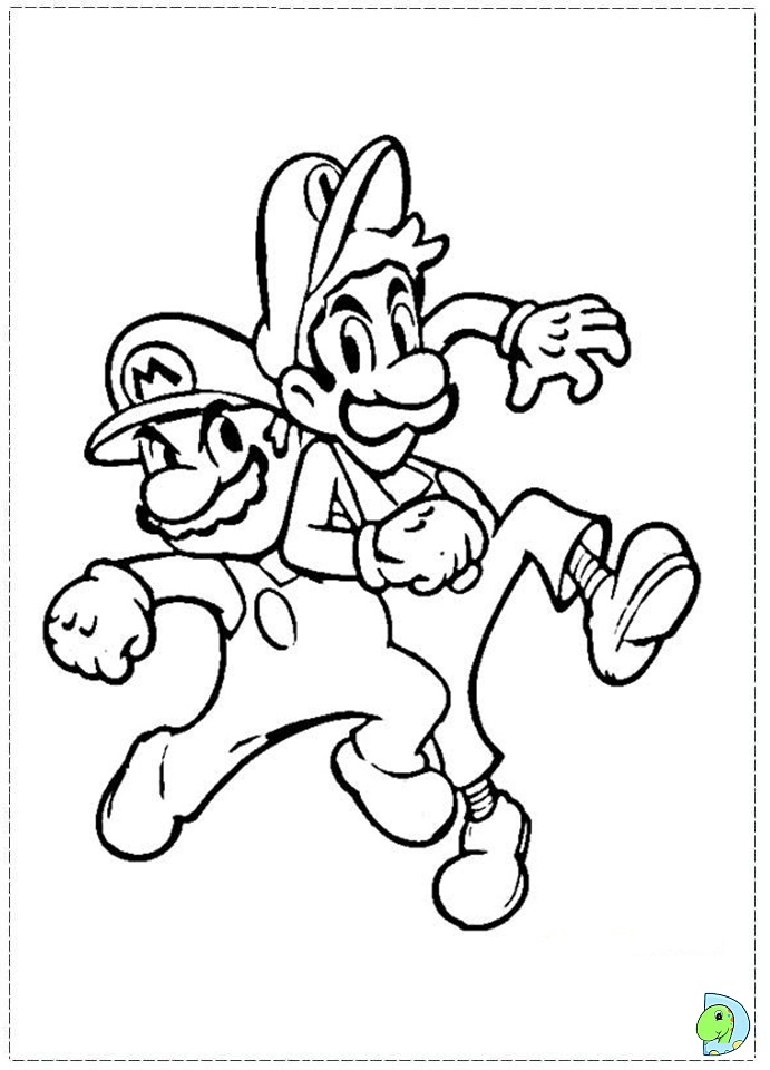 Super Mario Bros Coloring page- DinoKids.org