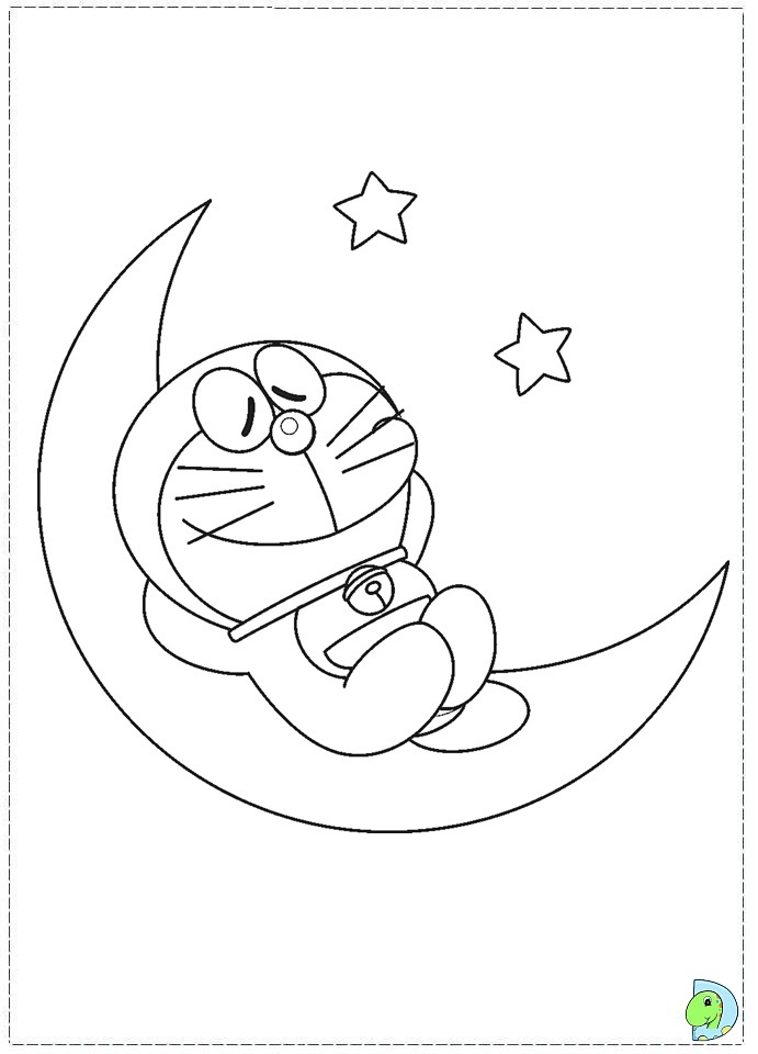 Download Doraemon coloring page- DinoKids.org