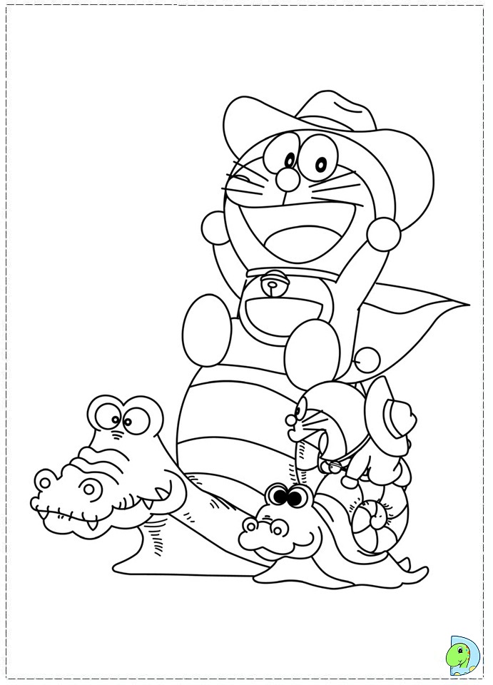 Doraemon coloring page- DinoKids.org