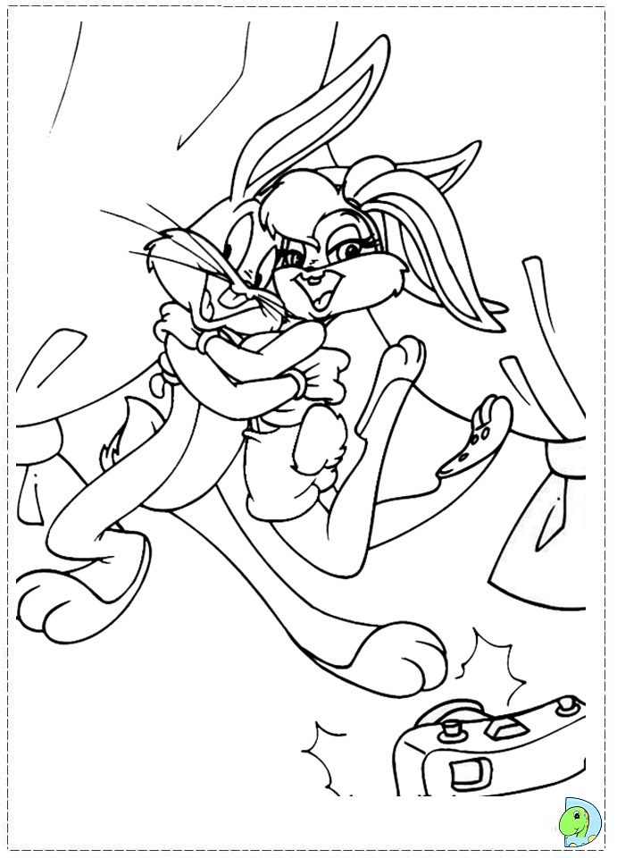 Lola Bunny Coloring pages- DinoKids.org.
