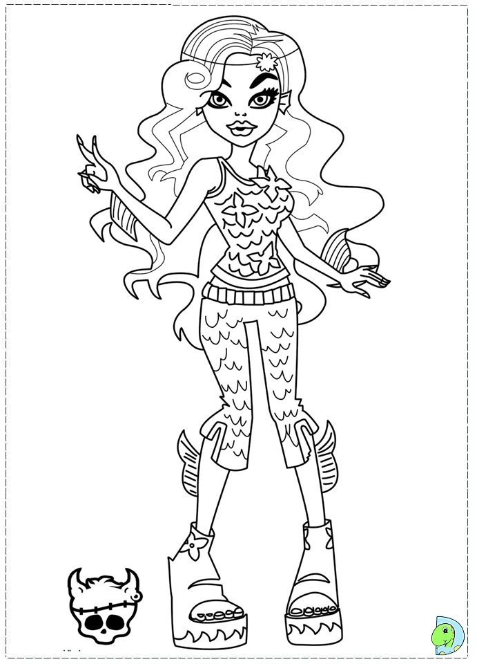 Monster High Coloring page- DinoKids.org