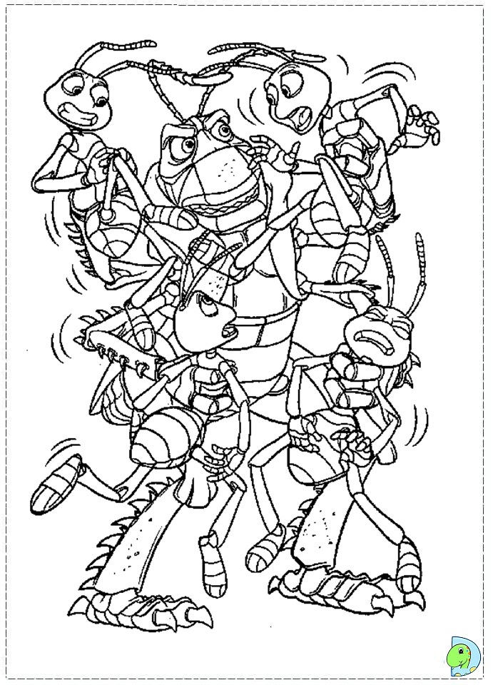 A Bug's Life Coloring page- DinoKids.org