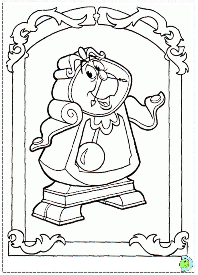 The Beauty and the Beast Coloring Page