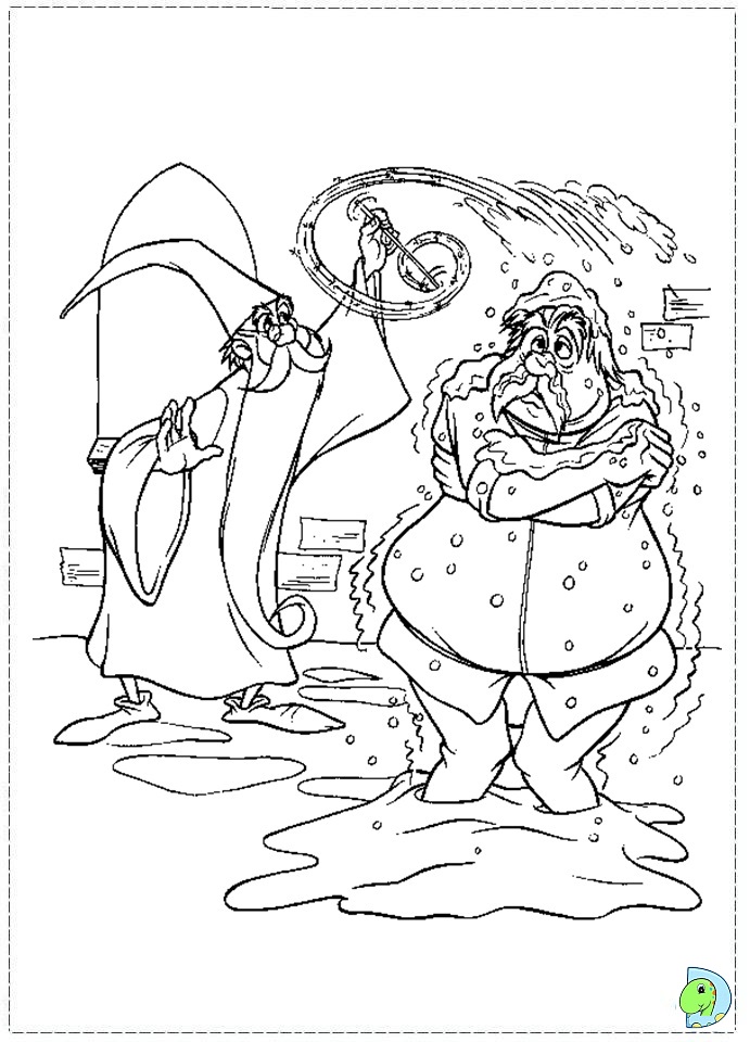 The sword in the stone Coloring page- DinoKids.org