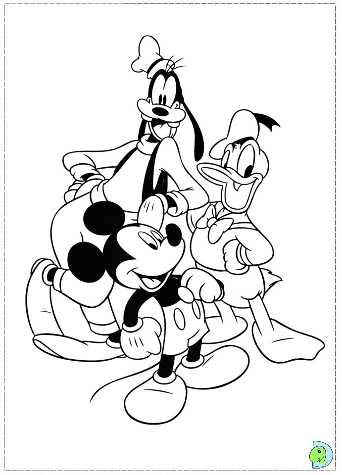 Donald Duck Coloring page- DinoKids.org