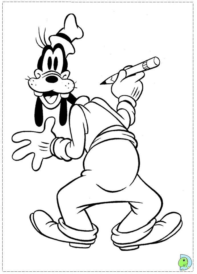 Goofy Coloring page- DinoKids.org