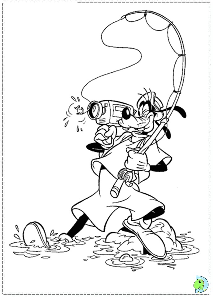 Download Goofy Coloring page- DinoKids.org