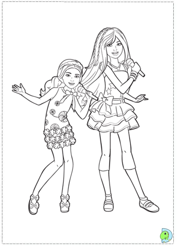 Barbie in a Perfect Christmas coloring page- DinoKids.org