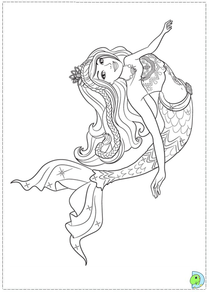 Barbie in a Mermaid Tale coloring page- DinoKids.org