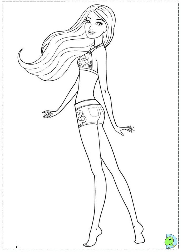  Barbie Mermaid Coloring Page 9