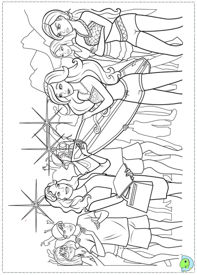Coloring Pages Barbie And Friends