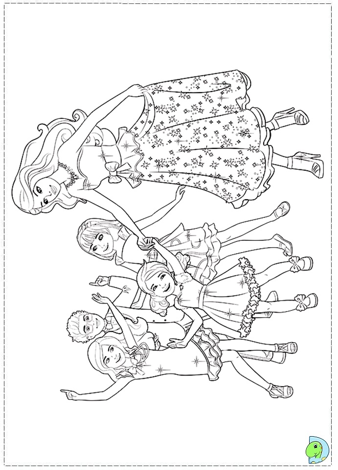 barbie puppy chase coloring pages