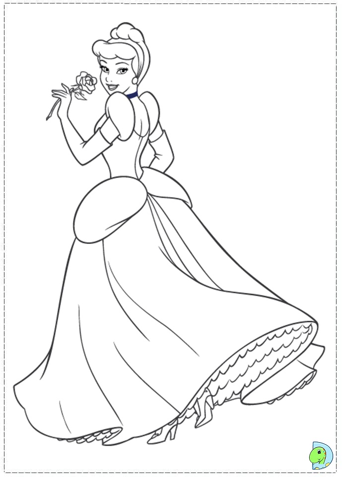 Cinderella Coloring page- DinoKids.org
